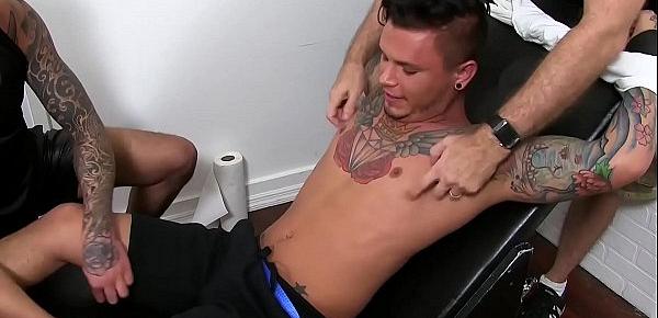  Inked Set Knight has his feet locked before being tickled